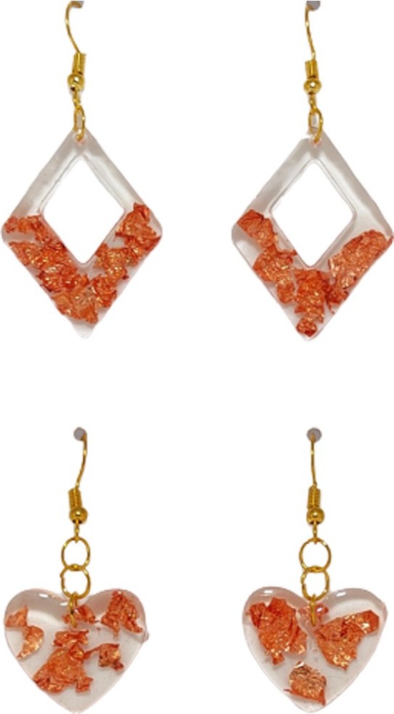 Resin earrings clearance price