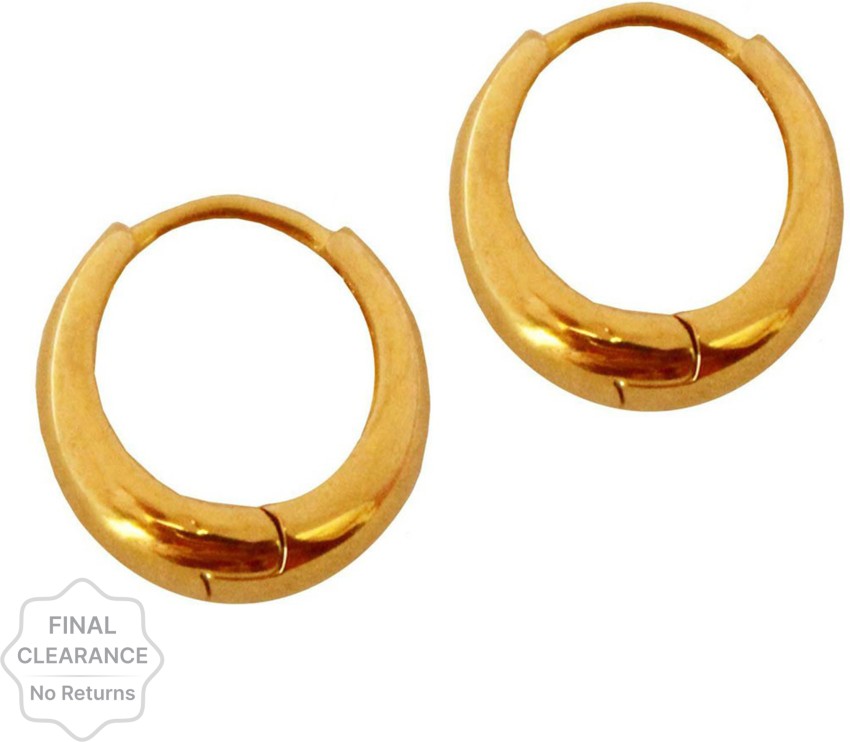 Plain Gold Jewellery for Women 22k Earring  Jewelegance