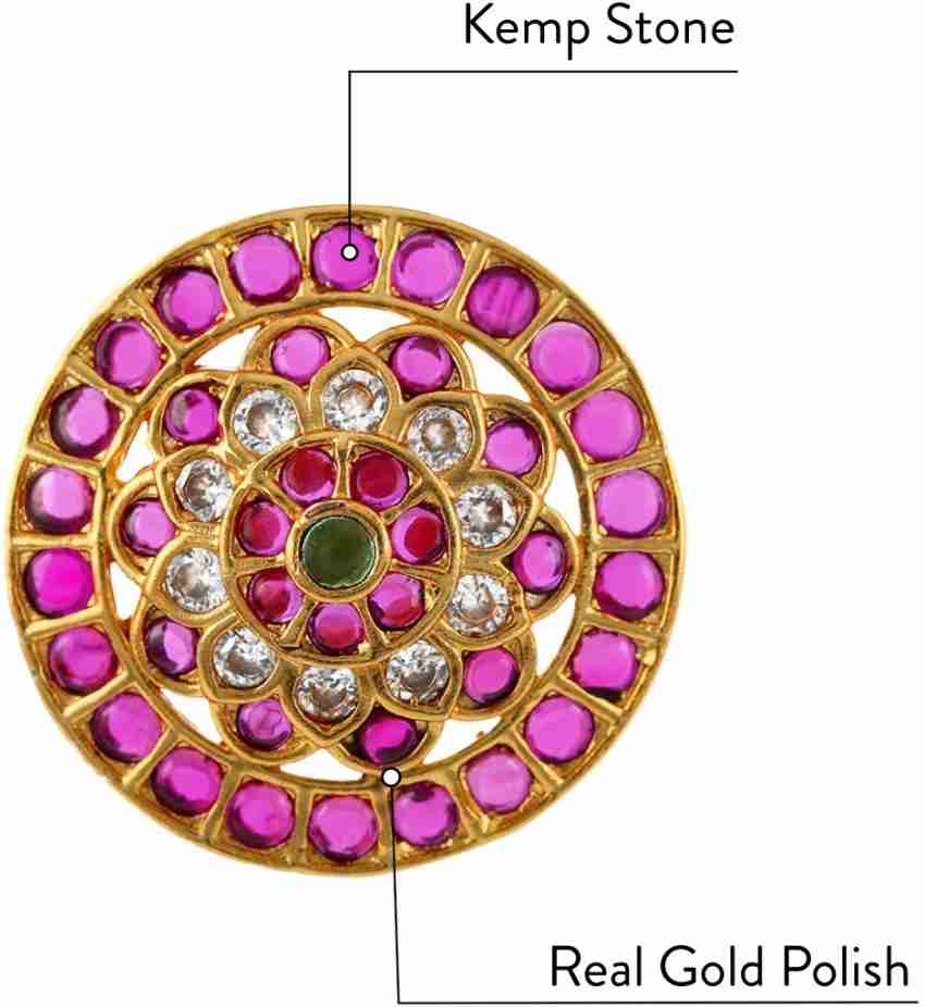 Rose gold large Stud Earrings for Women  Flower stud earrings Indian –  Indian Designs