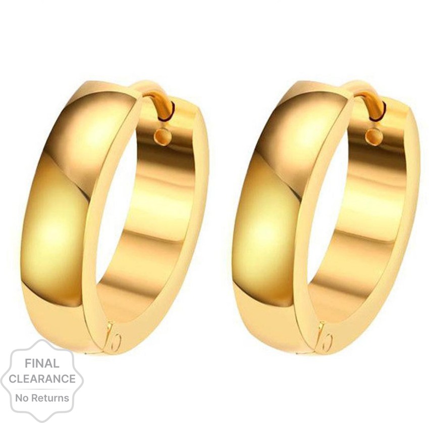 Buy Yellow Gold Earrings for Men by Malabar Gold  Diamonds Online   Ajiocom