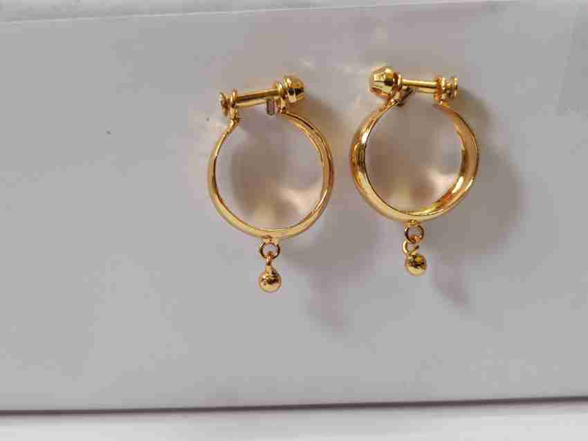 Ring type earrings in gold deals