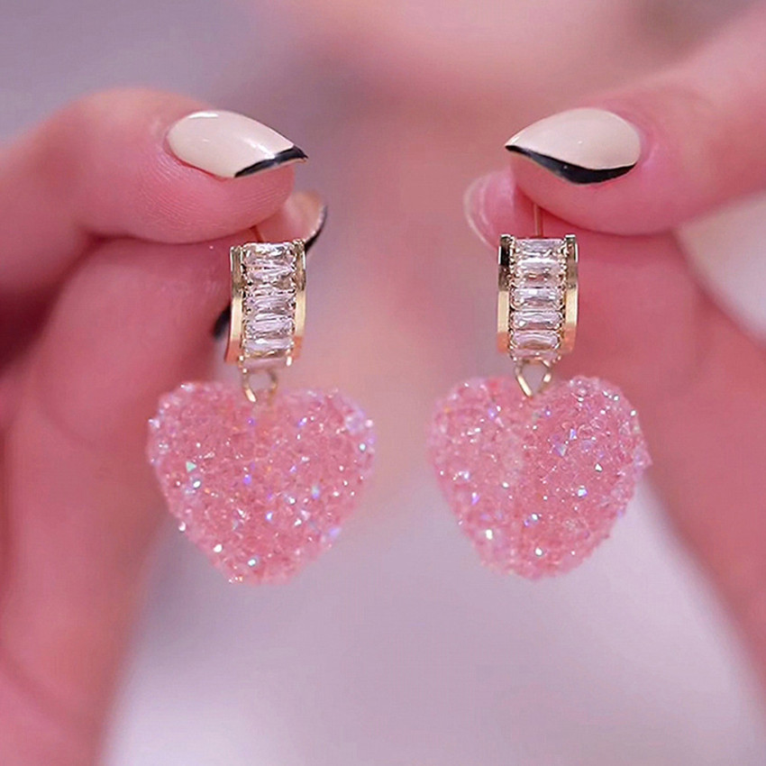Glitter Pink Earring Glitter Pink Earring