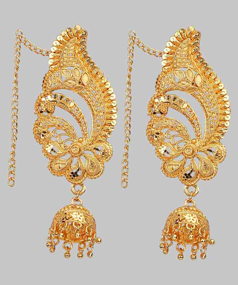 Full ear covered hot sale earrings in gold