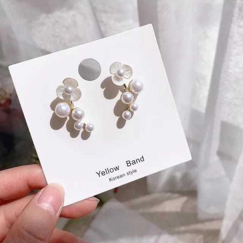 Yellow band earrings korea sales
