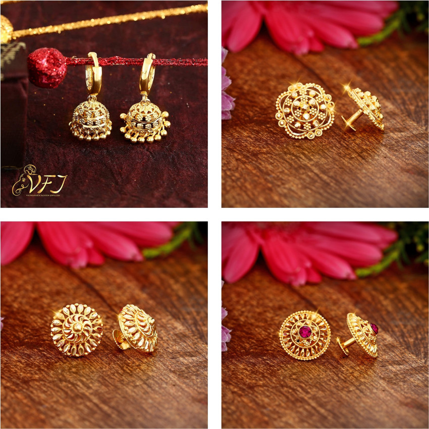 Aggregate 79+ daily wear fancy gold earrings best 3tdesign.edu.vn