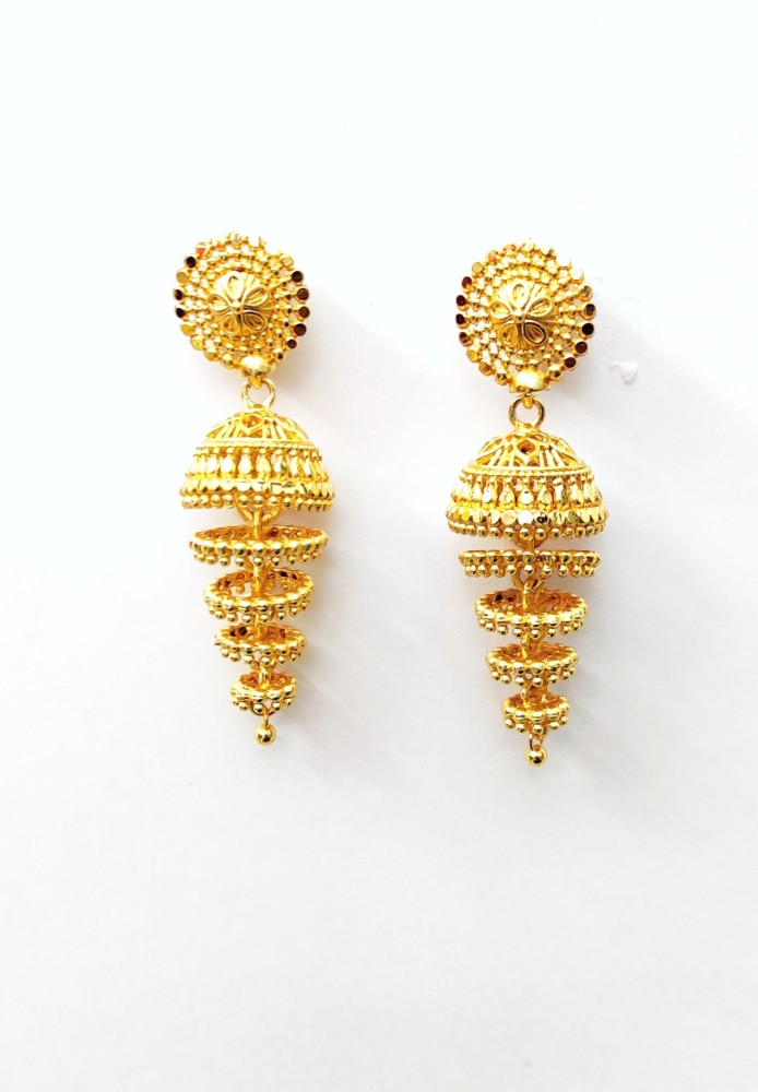 Details More Than 83 Gold Jhoomar Earrings Best - Esthdonghoadian