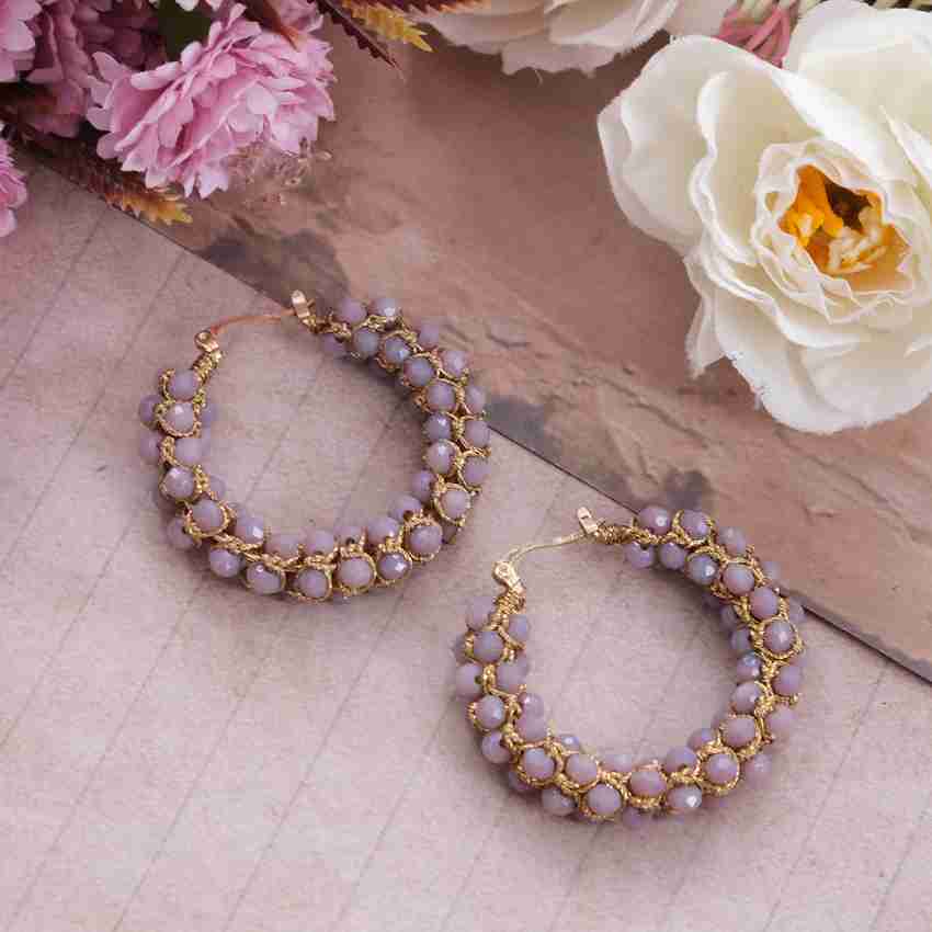 Lavender colour 2025 earrings