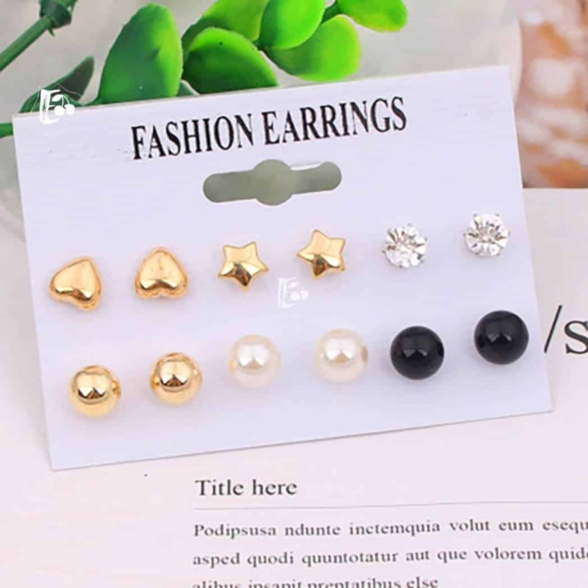 Ladies on sale simple earrings