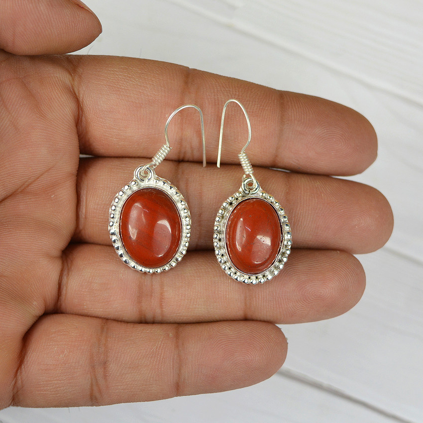 Red hotsell jasper earrings