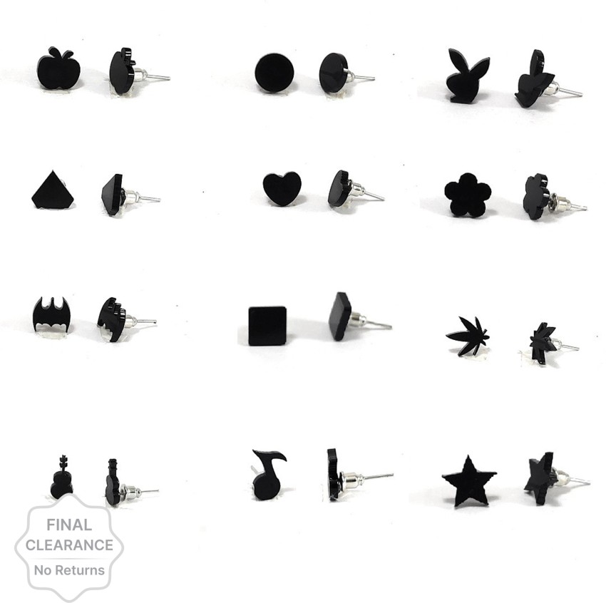 Aggregate 155+ black colour earrings images - esthdonghoadian