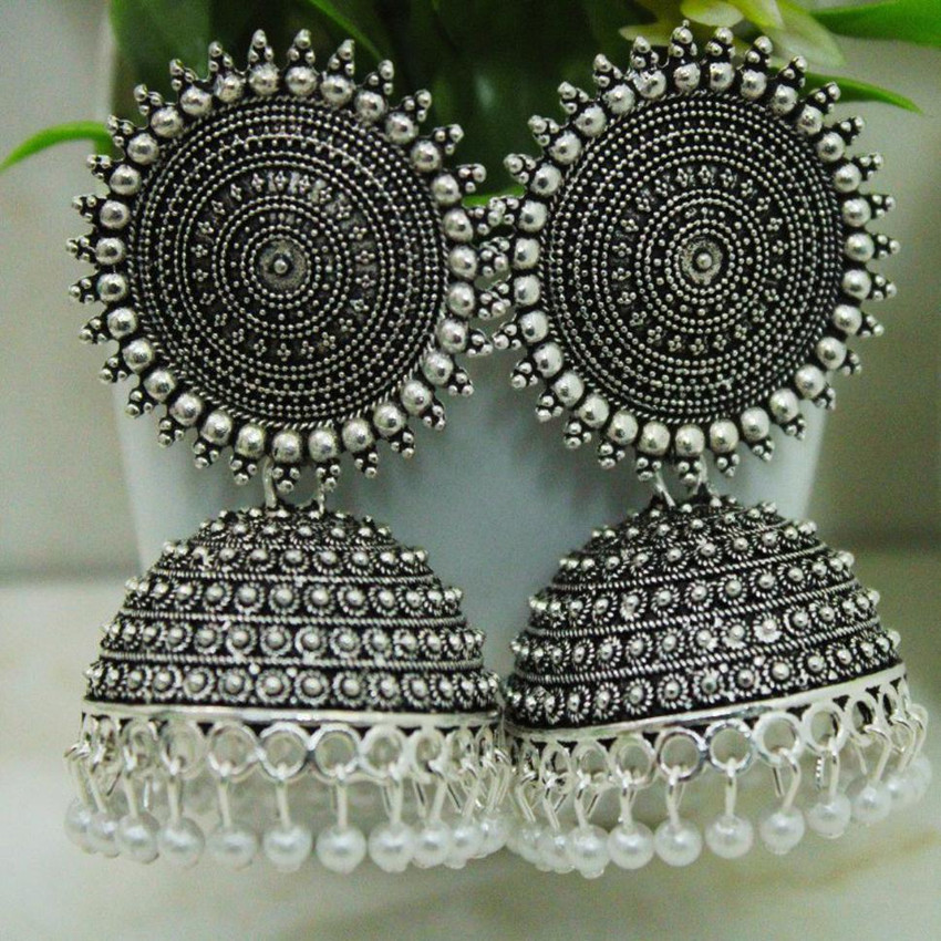 Discover more than 70 earrings jhumka silver latest 3tdesign.edu.vn