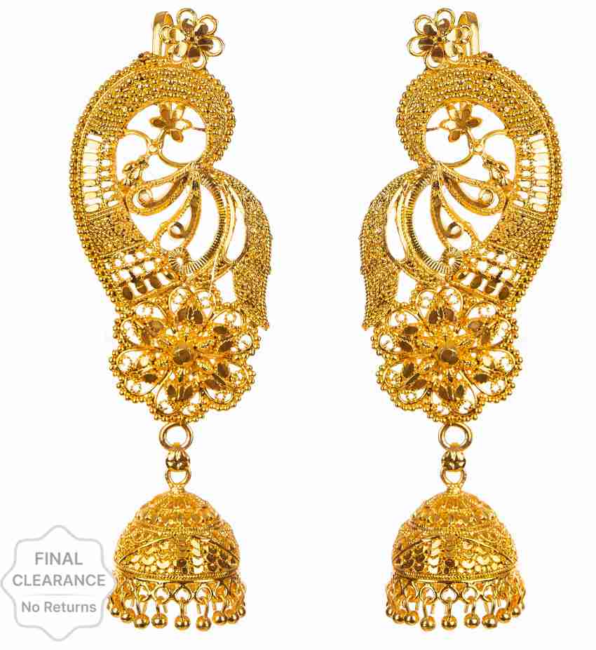 Gold designs ears on sale jhumki