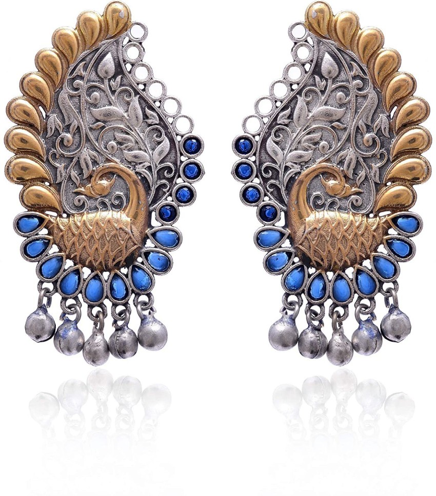 Silver earrings deals in flipkart