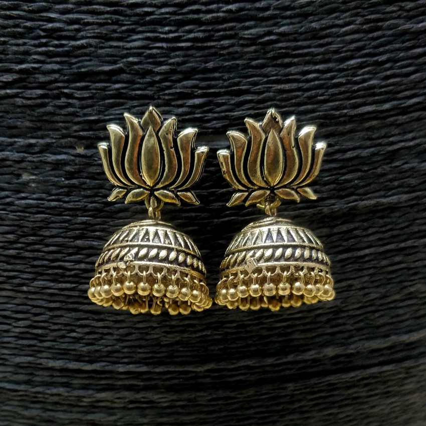 Karatcart Gold Plated Pink Meena Lotus Design Kundan Dangler Earrings for  Women  Amazonin Jewellery