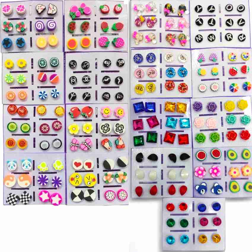 Plastic stick earrings top