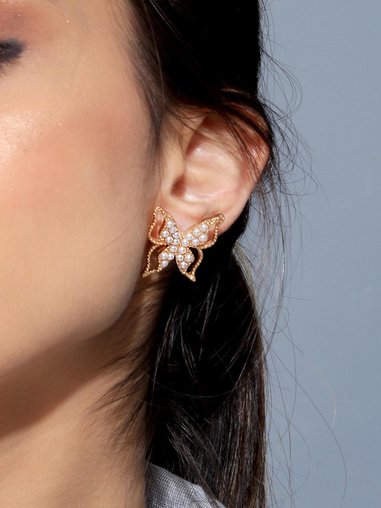 Gold cute store earrings