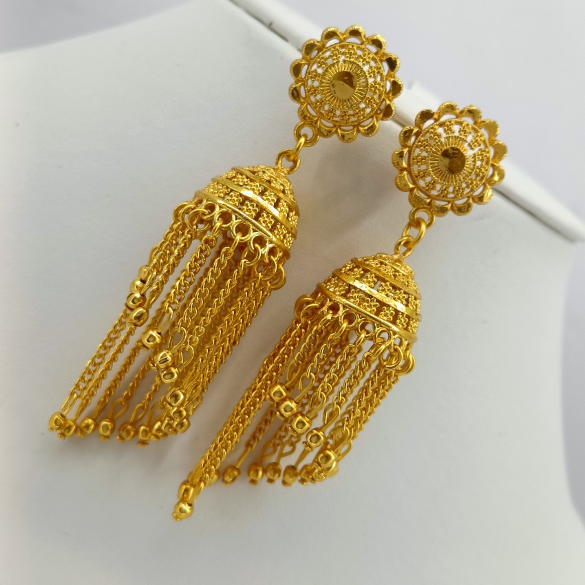 Gold hot sale earrings jhumki