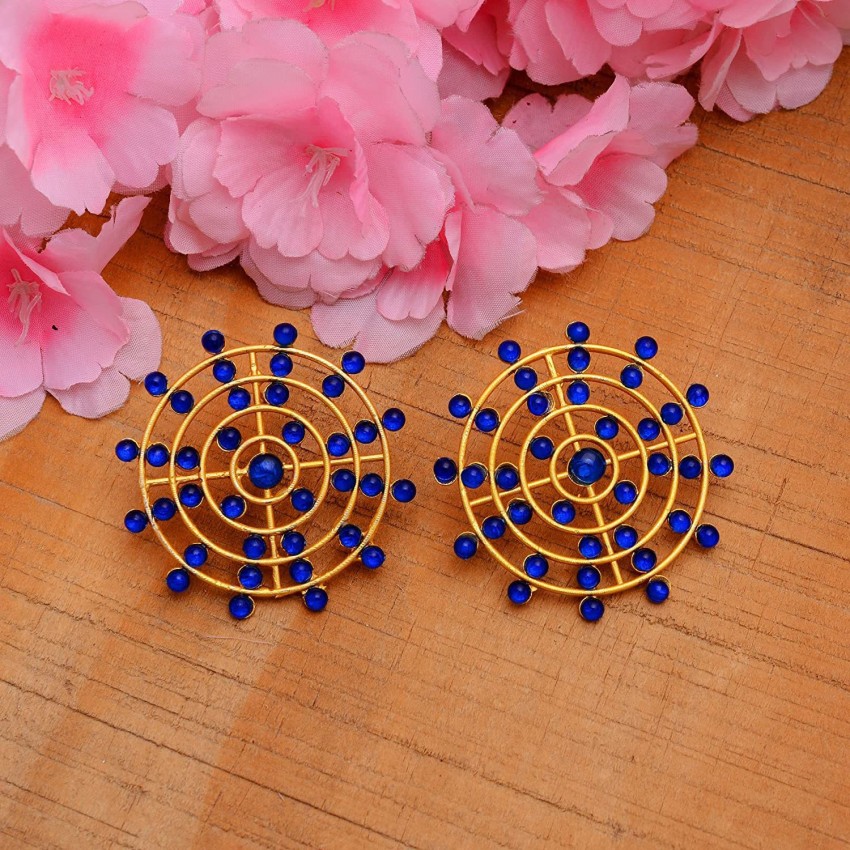 Big round online shape earrings