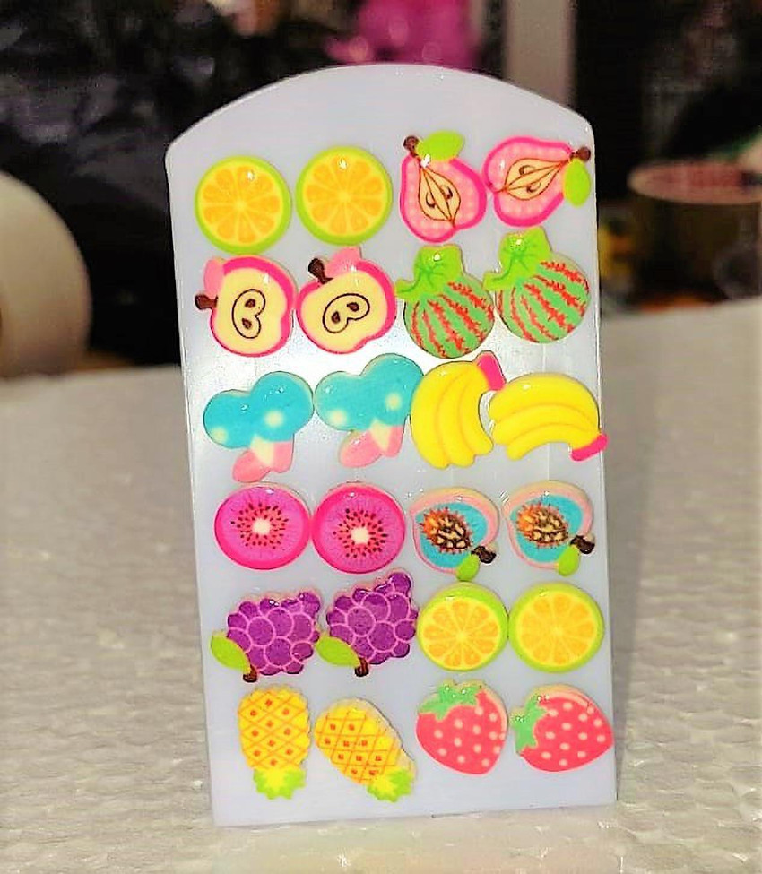 Plastic earrings for kids outlet