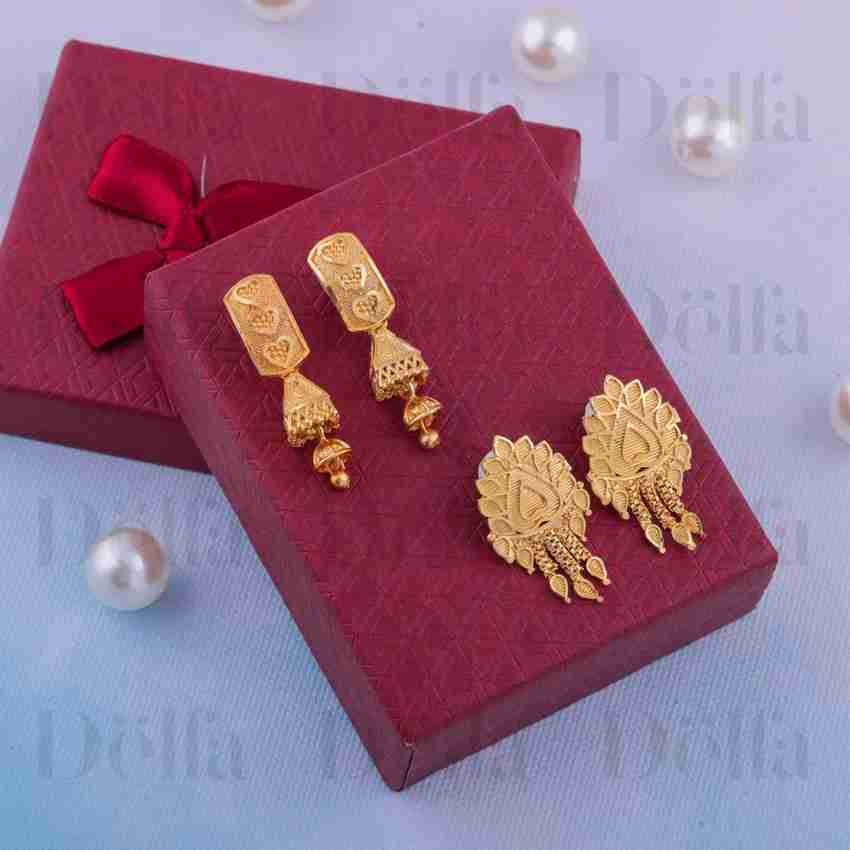 Gold earrings below 2000 sale