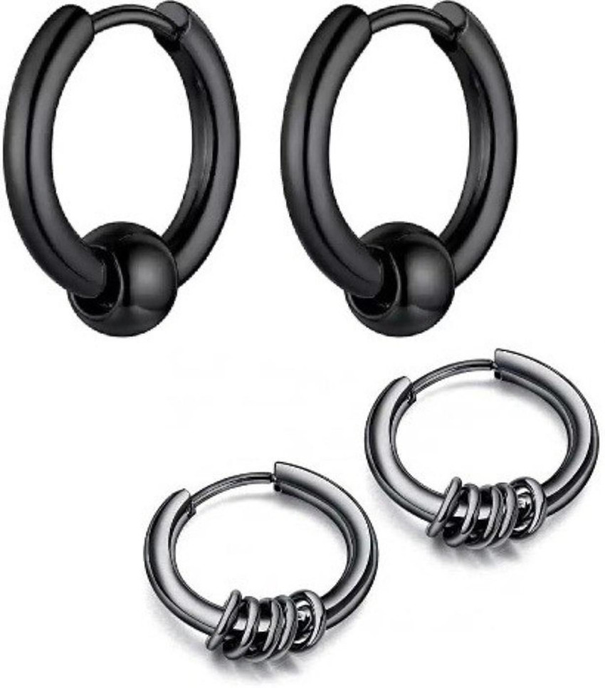 Flipkartcom  Buy YU Fashions golden Hoops Pearl Butterfly drop Stud Earrings  Metal Earring Set Online at Best Prices in India