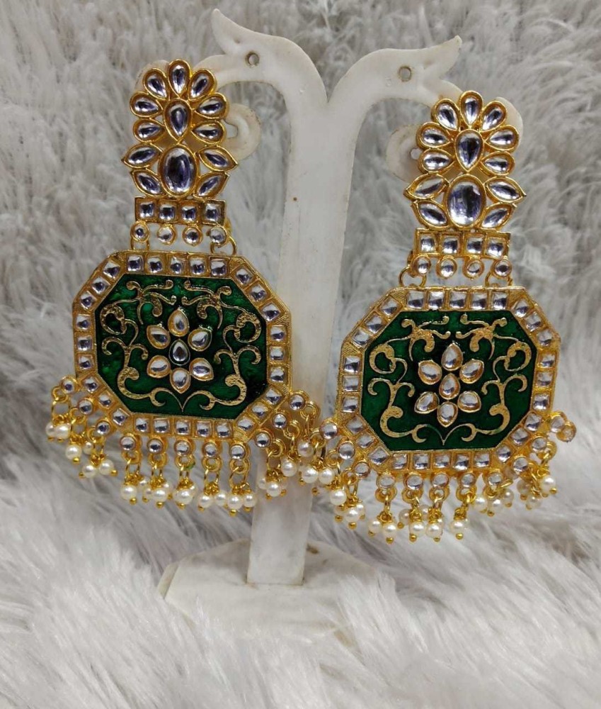 Meenakari deals earrings flipkart