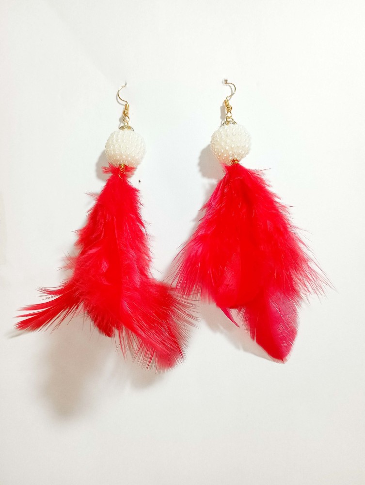 Feather earrings clearance online flipkart