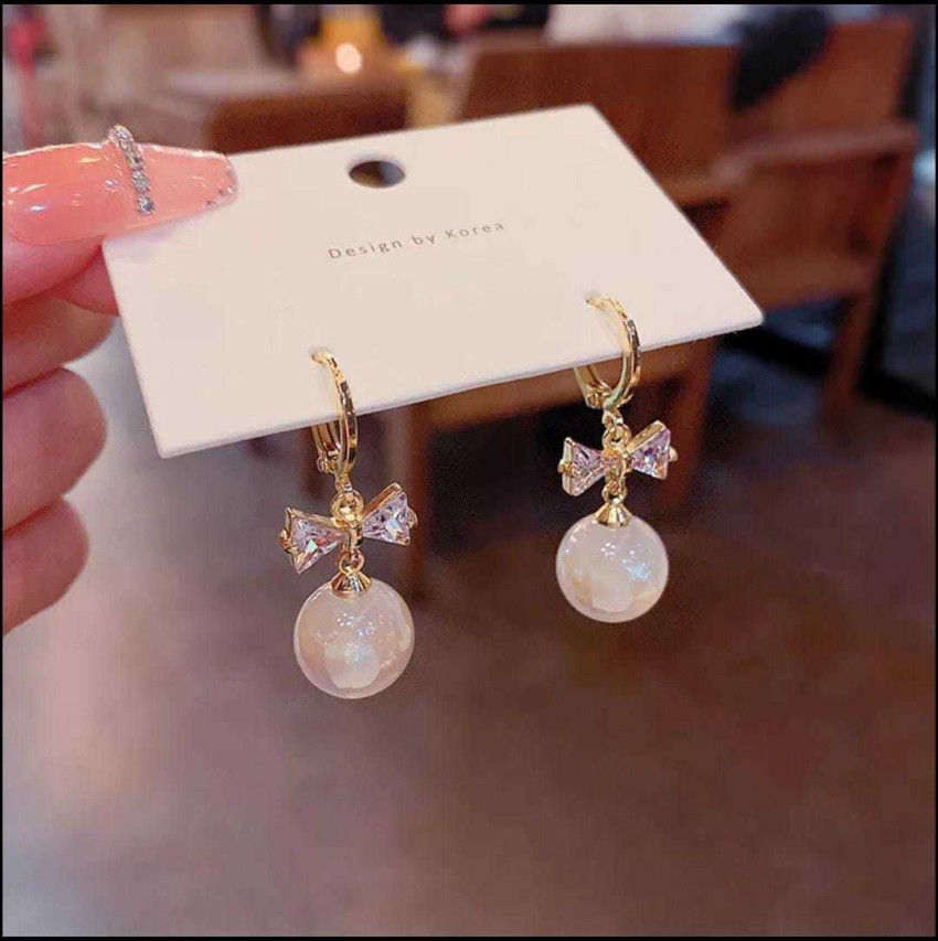 Korean hot sale drop earrings