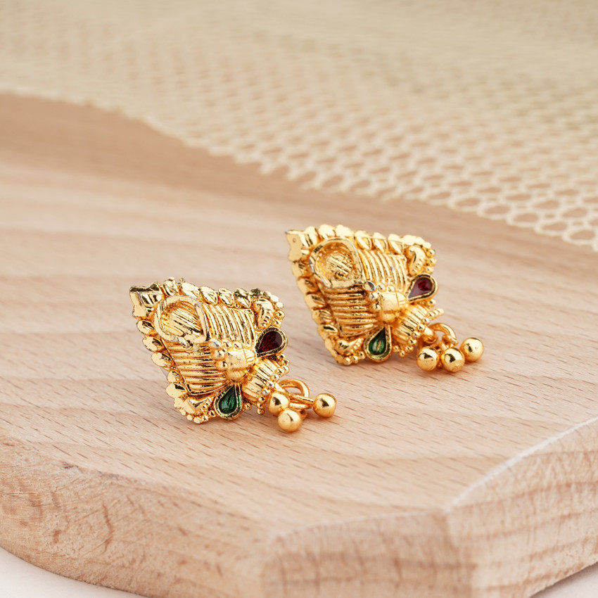 Gold earrings clearance tops for girl