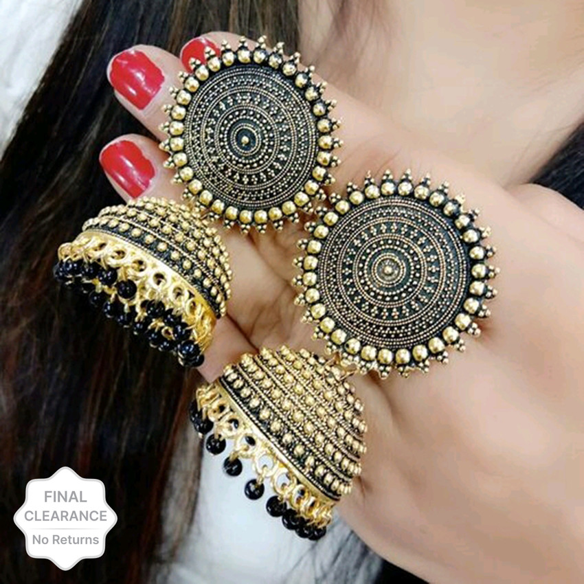 Heavy earrings for sales girls