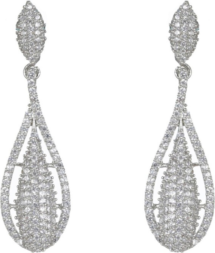 American diamond sale earrings flipkart