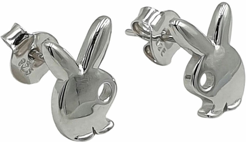 Flipkart Buy Sahiba Gems 925 Sterling Silver Vintage Playboy Studs Earrings Rabbit Head Studs Earrings Silver Stud Earring Online at Best Prices in India