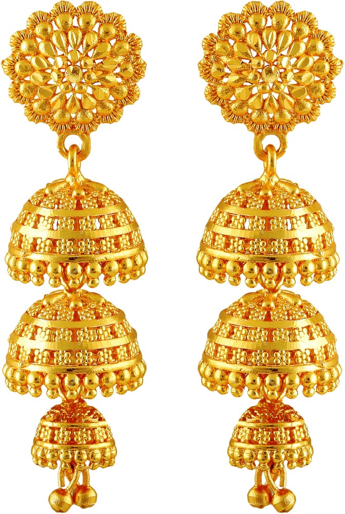 Triple jhumka sale