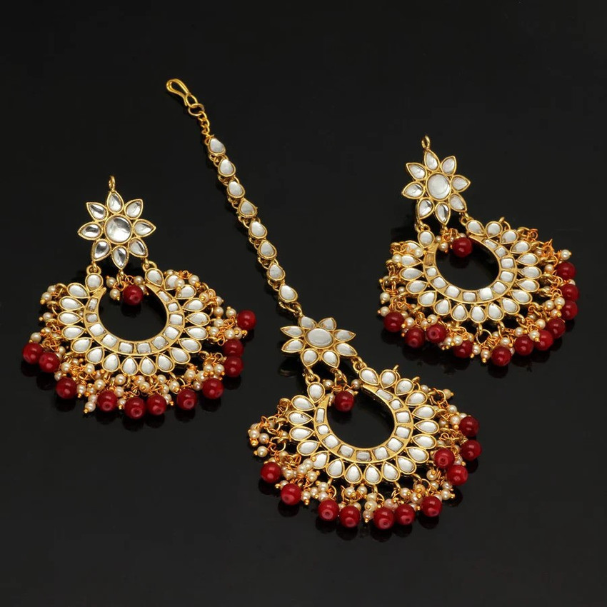 Maang tikka and new arrivals earrings set flipkart