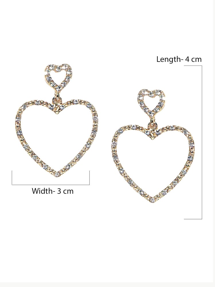 Sleek Big Heart Hoop Earrings  JCO Jewellery