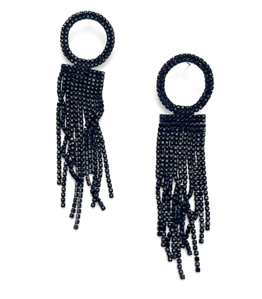 Black Fashion Tassel Earrings Online Shopping for Women at Low Prices
