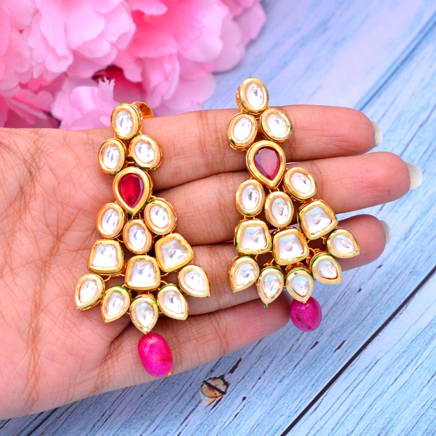 Real deals kundan earrings