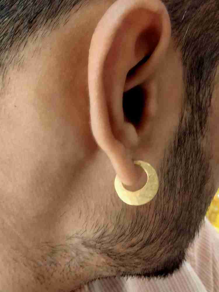 Flipkart Buy SMCGWALIOR Latest Design Men Earrings Gol Plated 1pairr Brass Hoop Earring Online at Best Prices in India