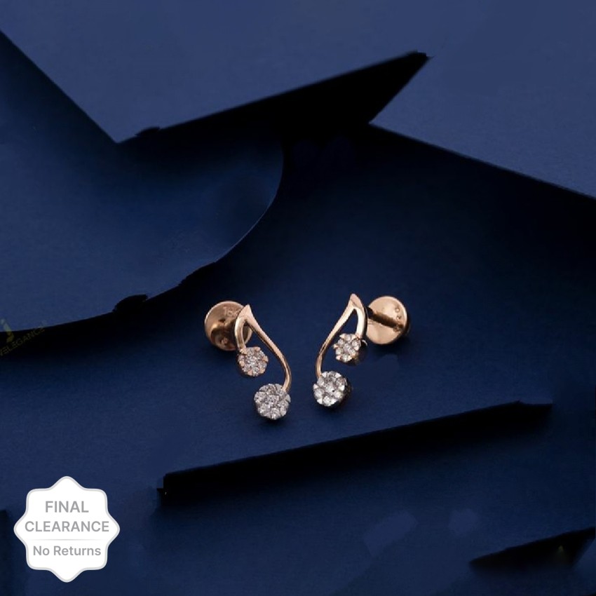 Daily Work Wear Pearl American Diamond Gold Stud Earring For Women – ZIVOM