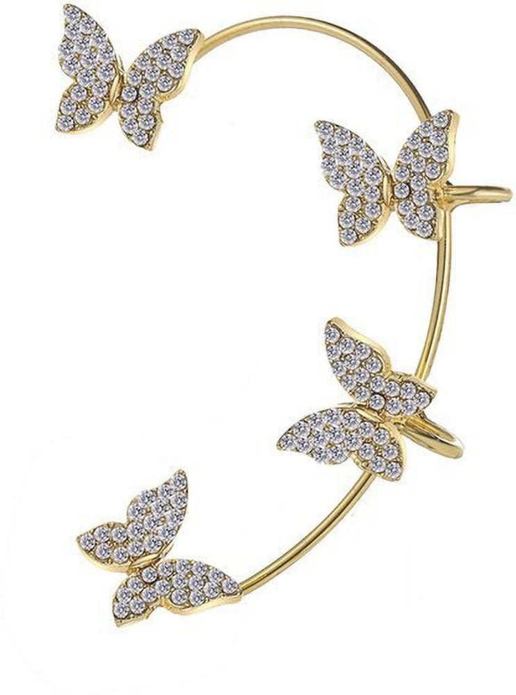 Details 86+ butterfly clip earrings - esthdonghoadian