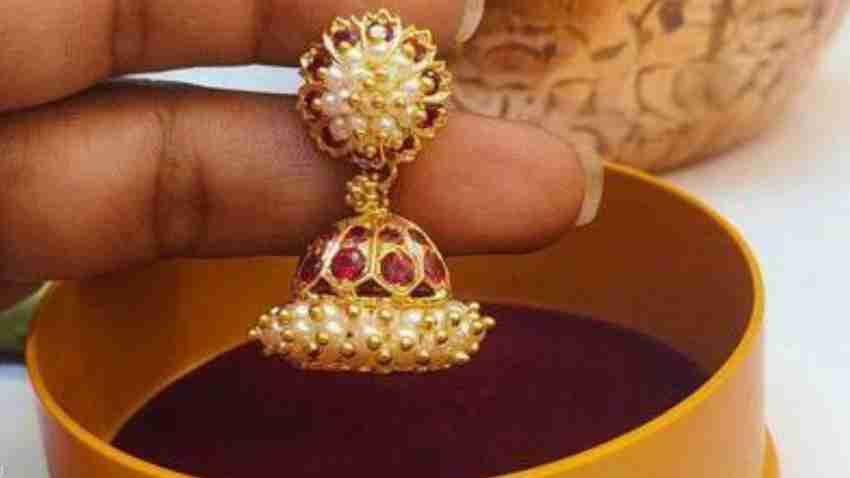 Flipkart Buy g g COVERING Trending and Attractive Pearl Jhumkas For Ladies Functional Wear Moonstone Sterling Silver Jhumki Earring Online at Best Prices in India