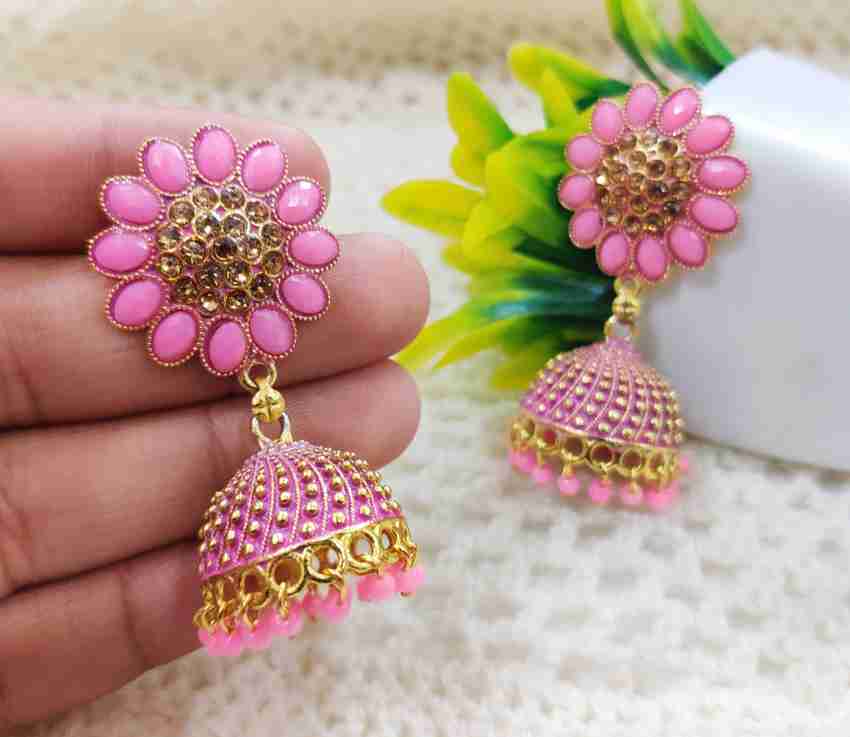 Flower shop jhumka earrings
