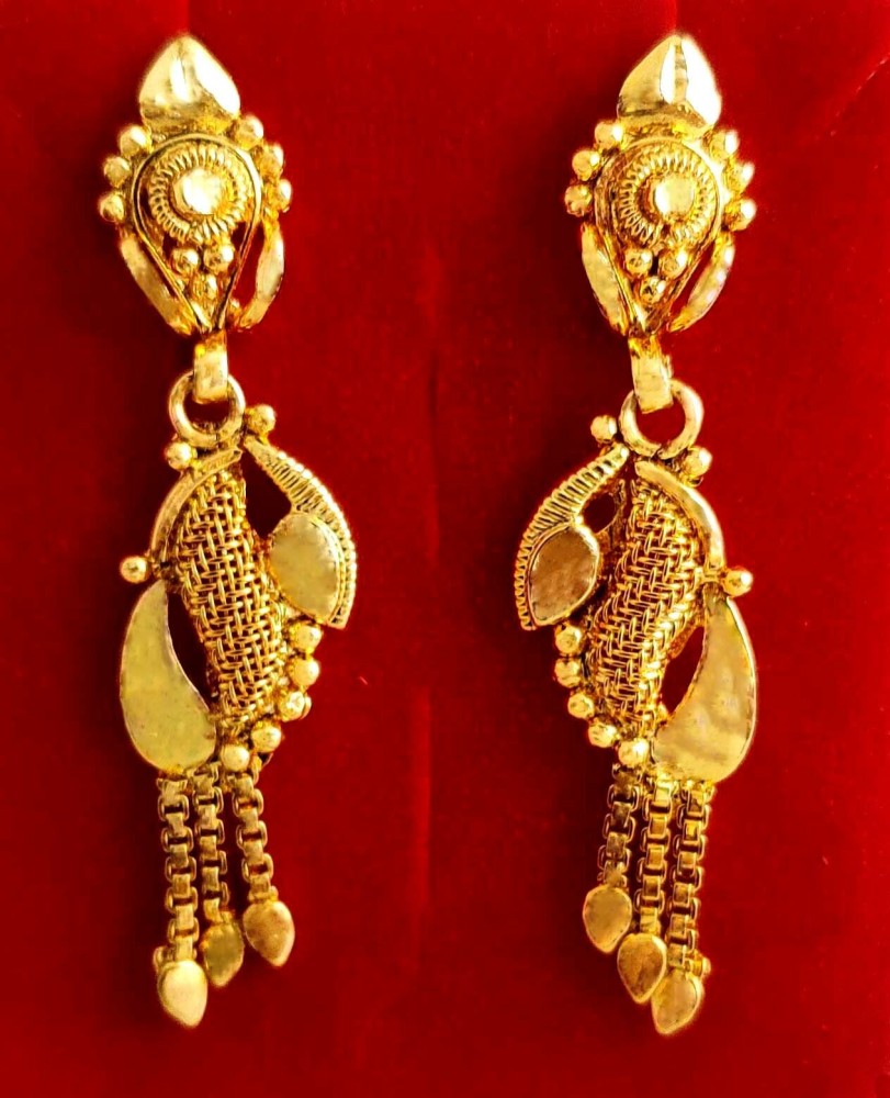 Flipkartcom  Buy jill fashion Gold Plated 5 Step Jhumka Earring Set for  Girls  Women Alloy Jhumki Earring Online at Best Prices in India