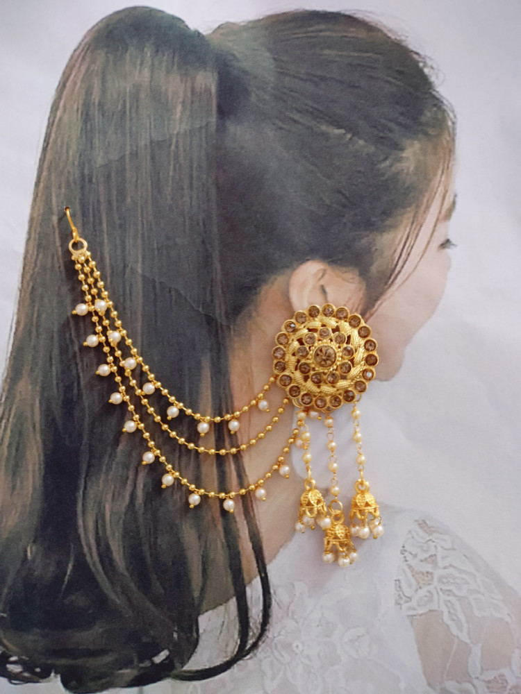 Earrings with clearance kaan chain