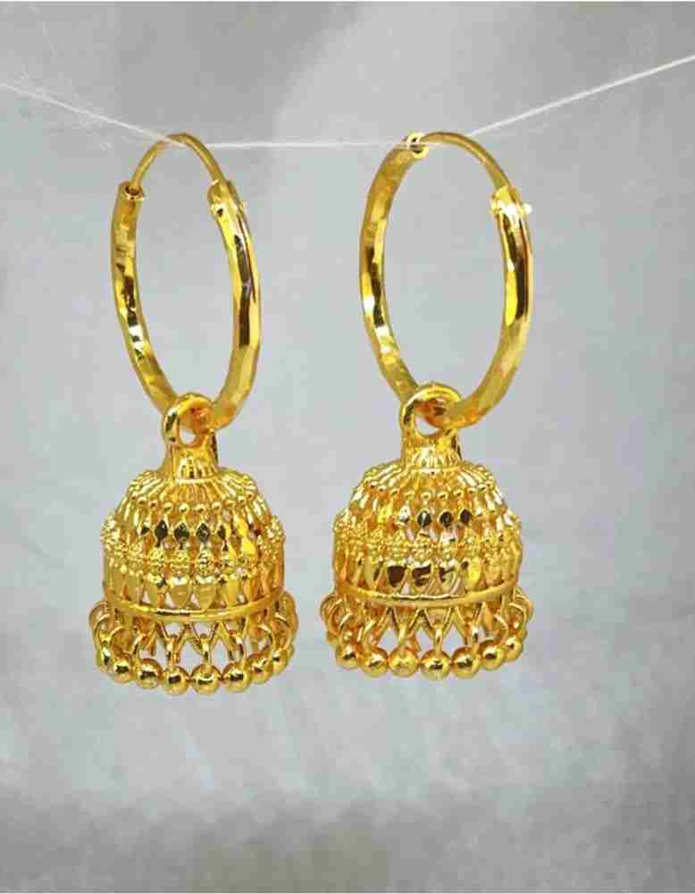 Flipkart Buy sheeloves traditional jhumka earring bali sui dhaga drop and dangle Brass Jhumki Earring Chandbali Earring Online at Best Prices in India