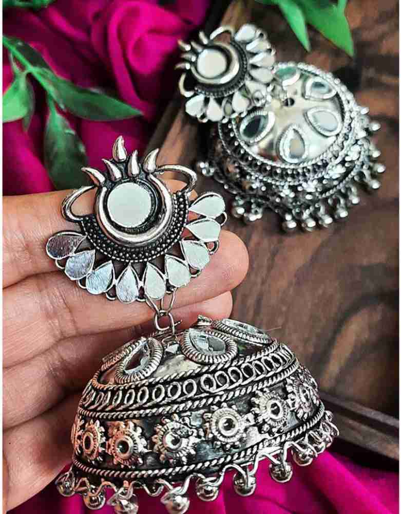 Original on sale silver jhumkas