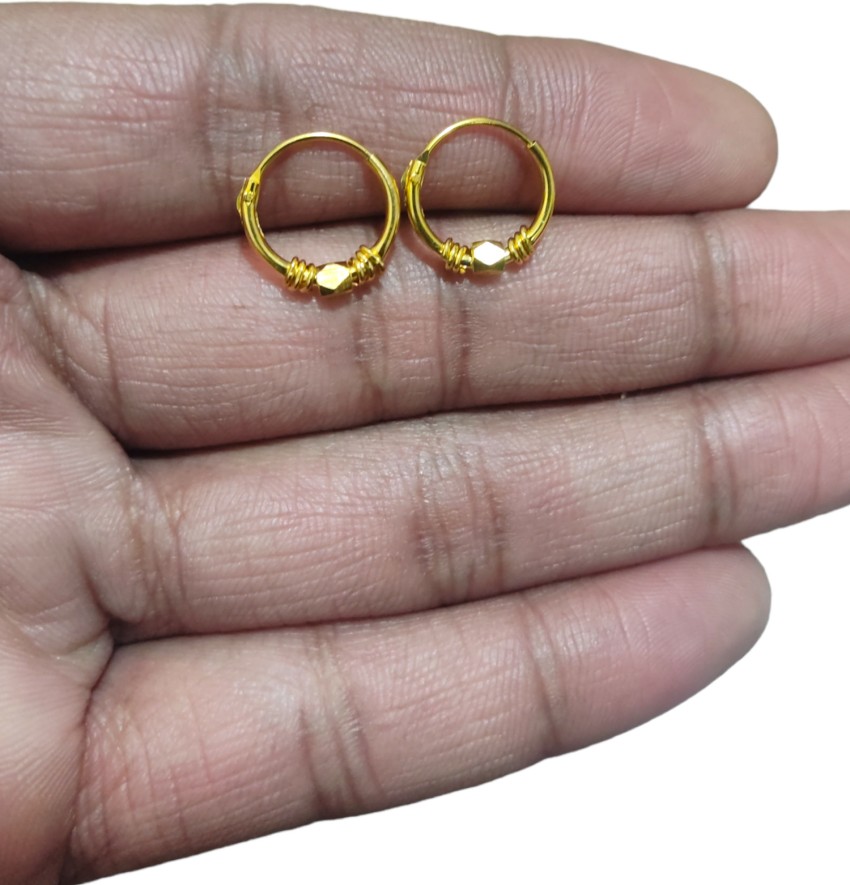 Small bali store earrings gold