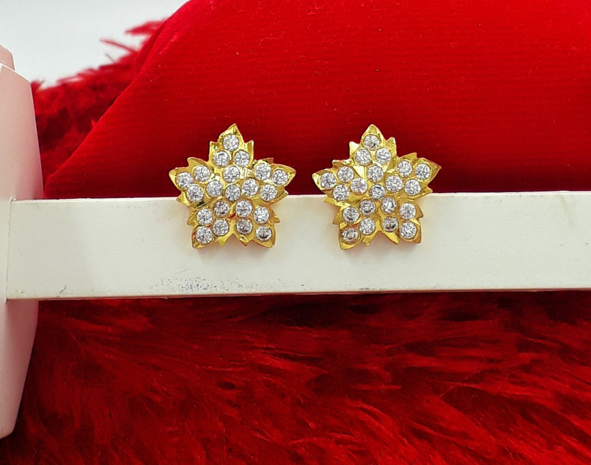 Ad stone studded earrings shop