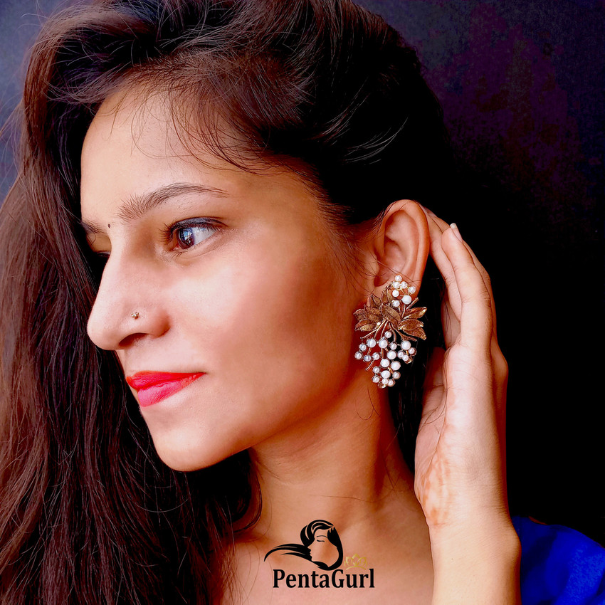 Flipkart Buy PentaGurl Trendy Designer Pearl Tops Gold