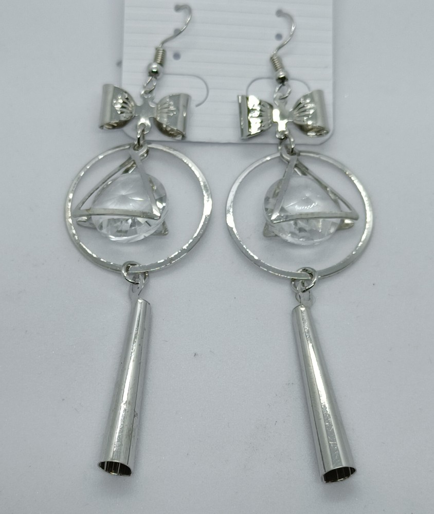 Silver earrings in deals flipkart